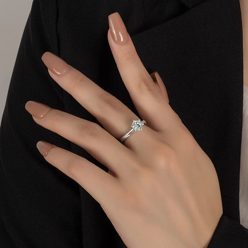 The Delicate Vine Moissanite Ring